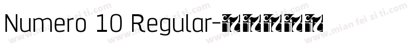 Numero 10 Regular字体转换